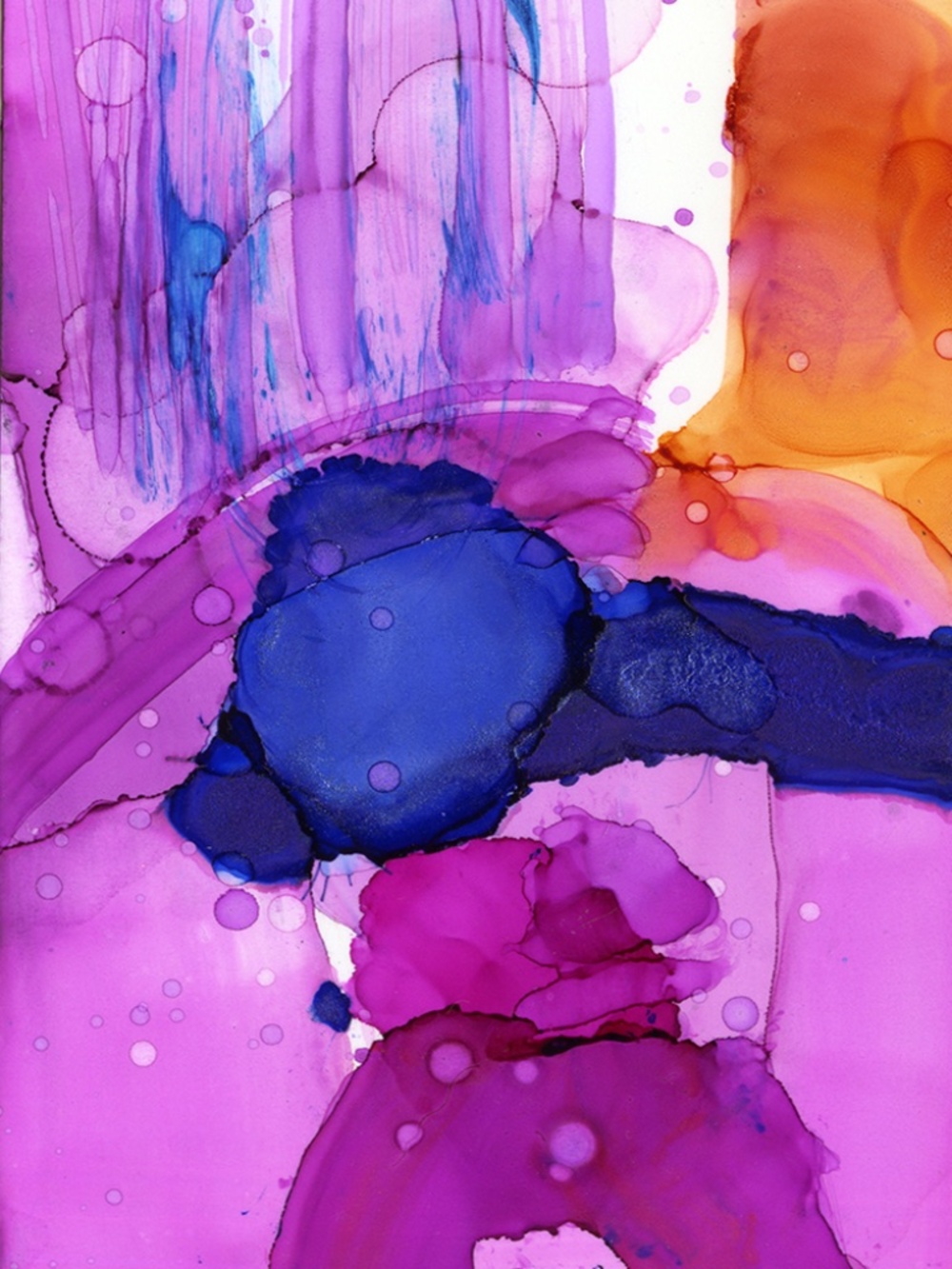 Original Abstract Alcohol Ink art Painting - Color Utopia 5